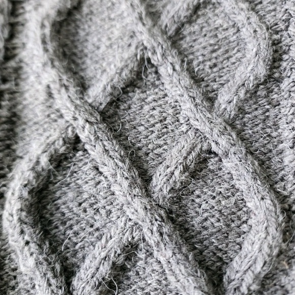 Canadiana Cable Knit Sweater Mens XL 1/4 Zip Preppy Office Fisherman Hipster - Picture 6 of 15